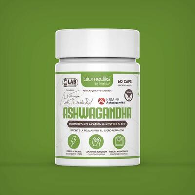 Ashwagandha KSM 66 600 Mg 60 Caps