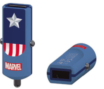 Carregador Tribe Buddy Car Charger 2.4A Marvel captain america 3/4