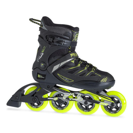 Roller Fila ghibli 90 noir/lime T40