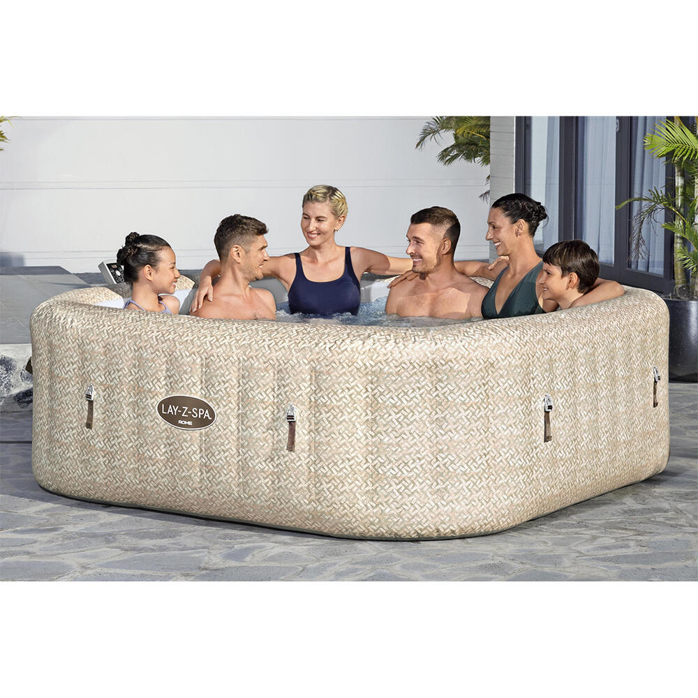LAY-Z-SPA Energiespar-Whirlpool Rome AirJet mit App-Steuerung für bis zu 7 Pers. 3/7