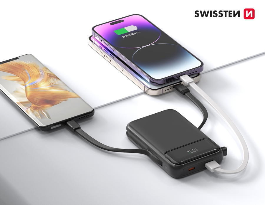 Powerbank Swissten MagSafe 10.000mAh w/cable (20W) 5/5