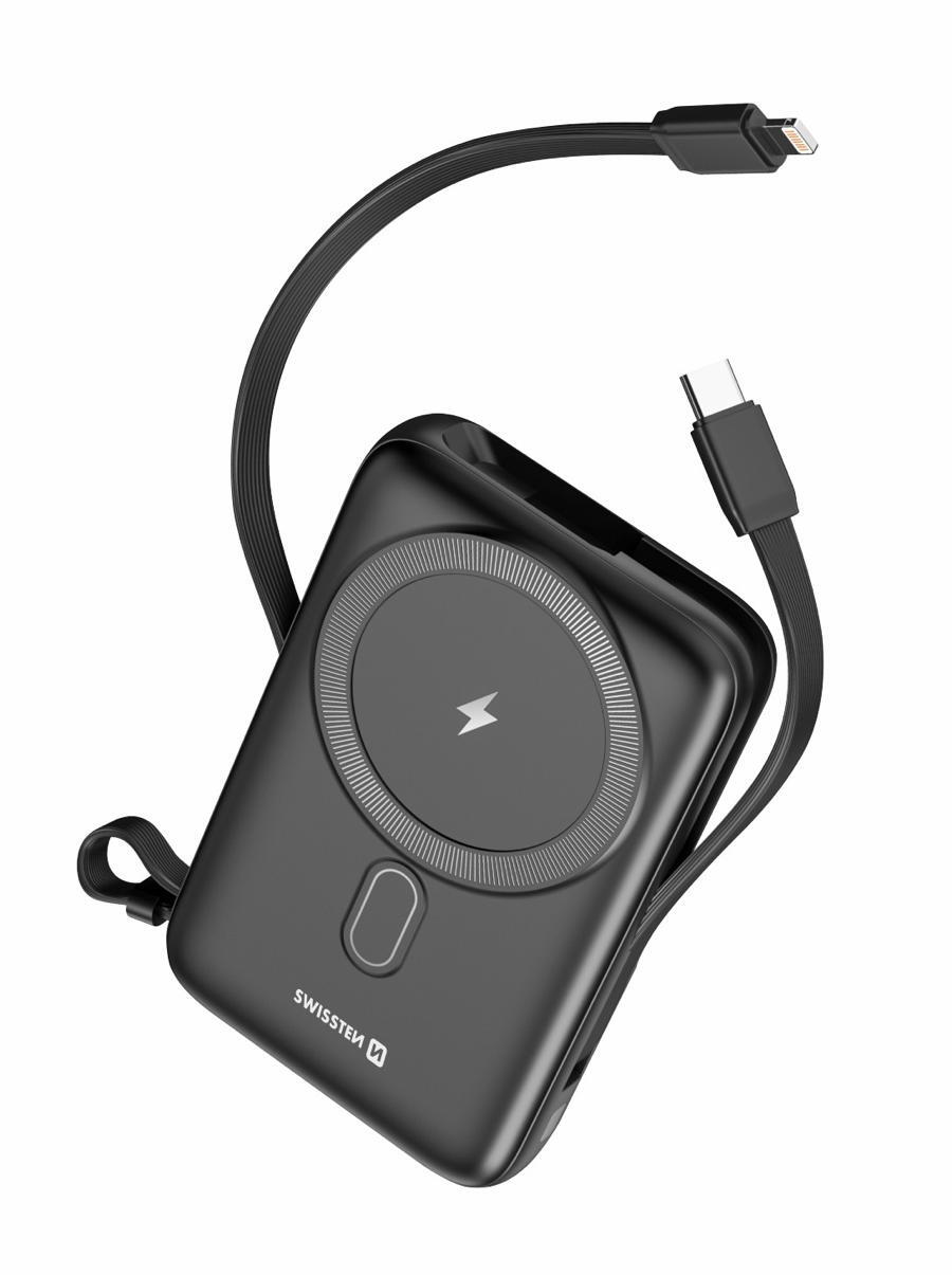 Powerbank swissten magsafe 10.000mah w/cable (20w)