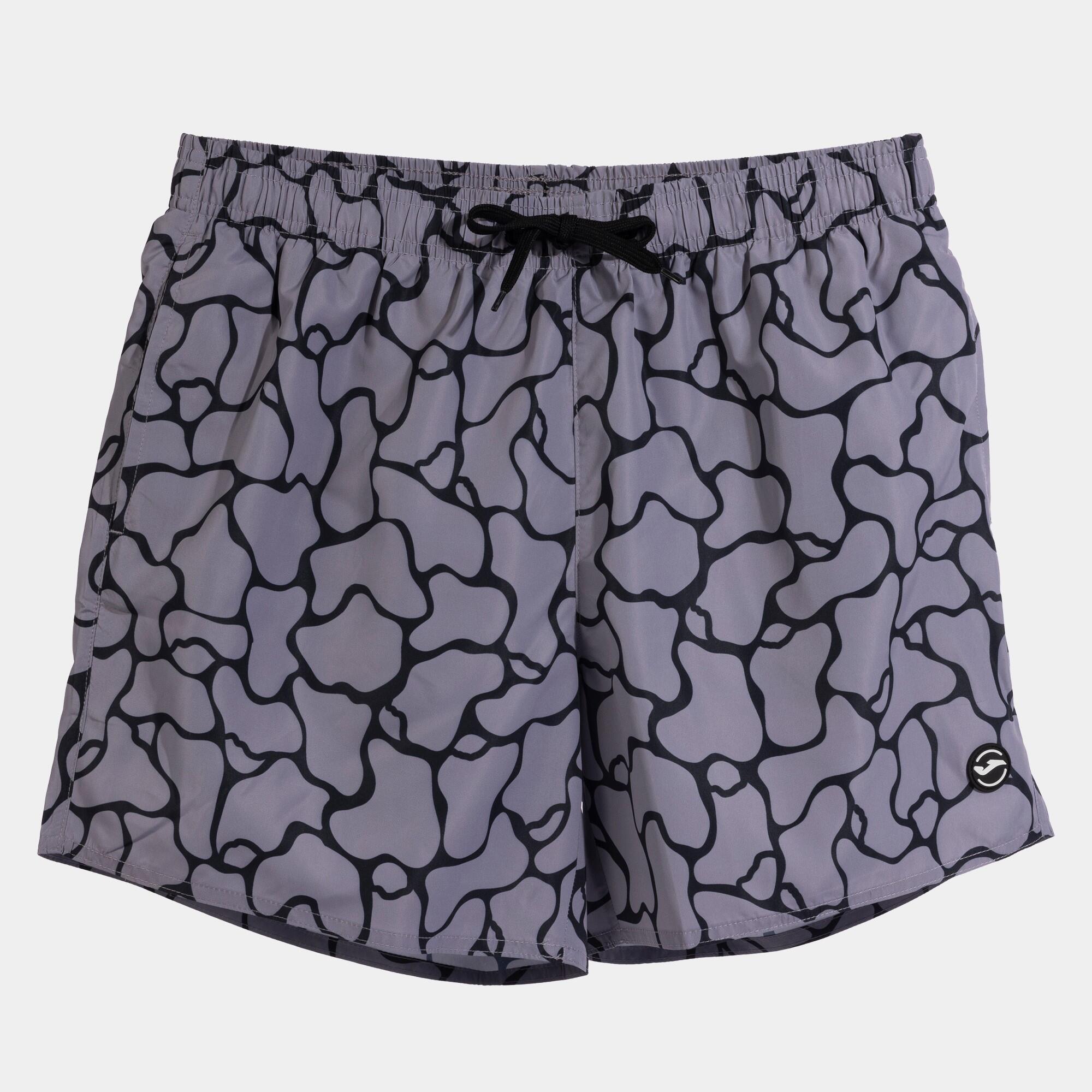 Joma - Maillot Bermuda Natation Homme Joma Party Gris - Boardshort - Gris|noir - S - Decathlon