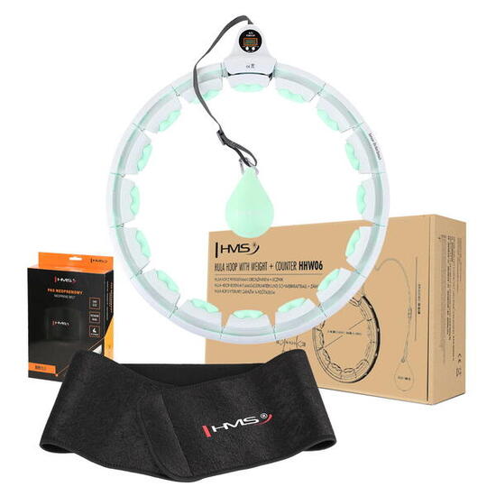 Ensemble hula hoop HHW06 avec picots et poids + ceinture BR163 HMS