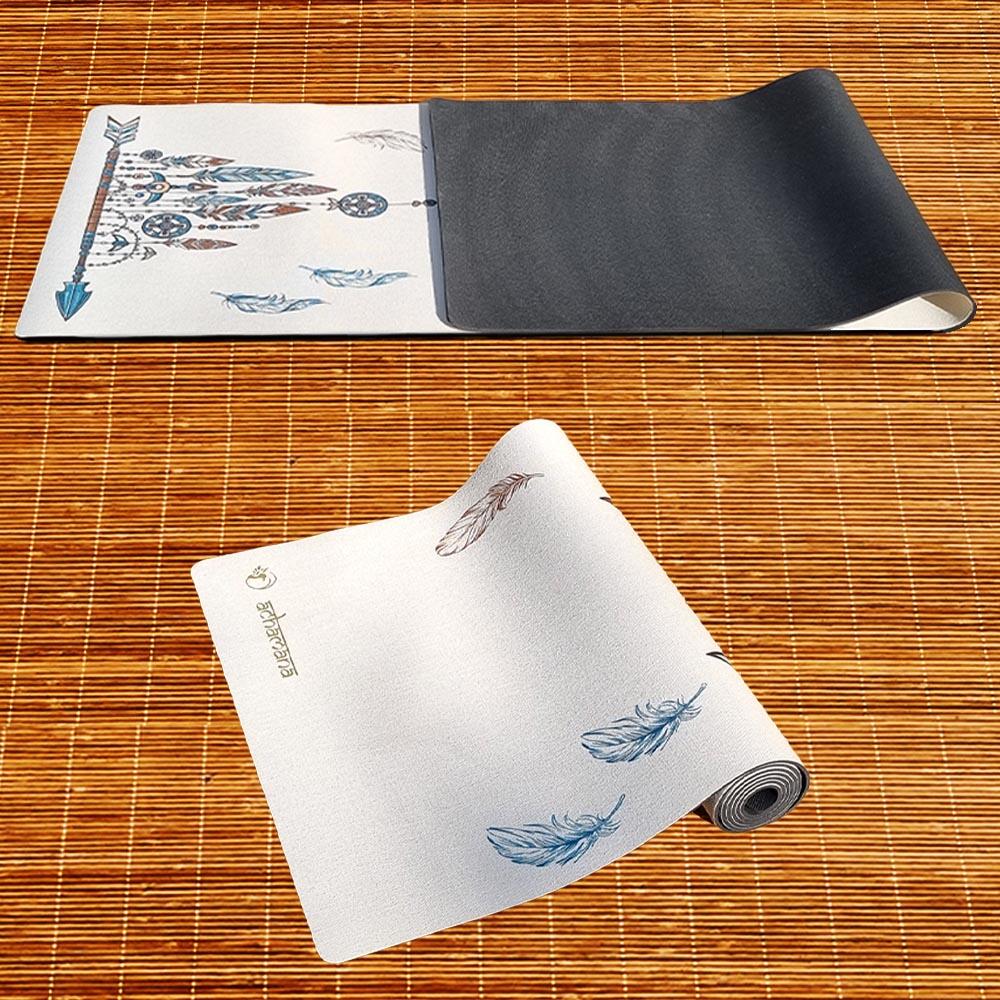Tapis de yoga caoutchouc naturel et chanvre 4,5 mm + Sac étanche - Attrape rêves 4/7