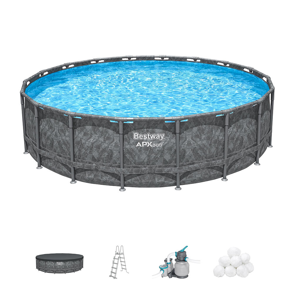 Bestway Kit piscine hors sol ronde APX 3 65 5,49 m x 1,32 m 4/7