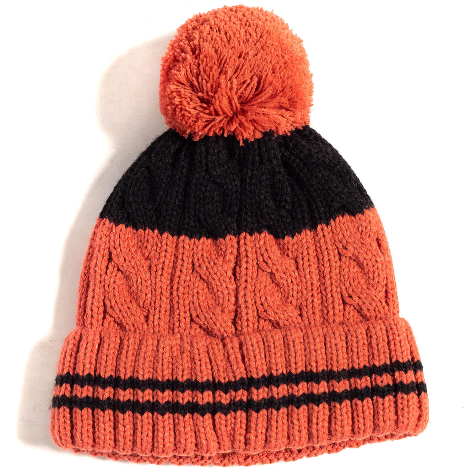 Bonnet bicolore POMPON homme 2/2