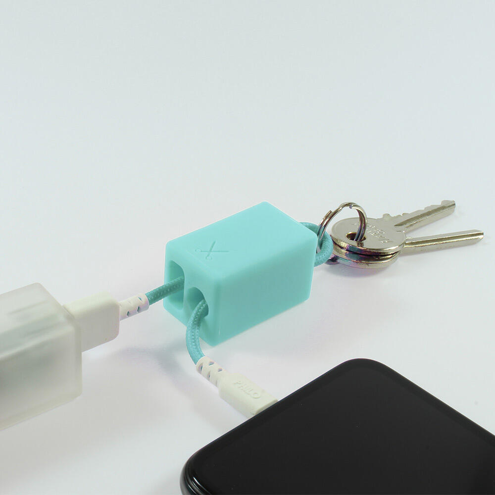 Cabo Philo Keychain Lightning Cable 20cm azul claro 3/6