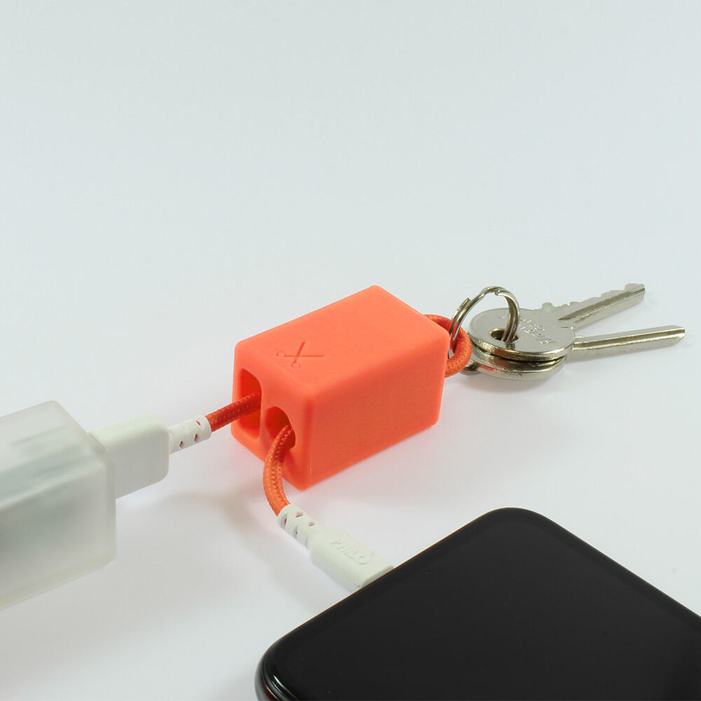 Cabo Philo Keychain Lightning Cable 20cm laranja 3/6