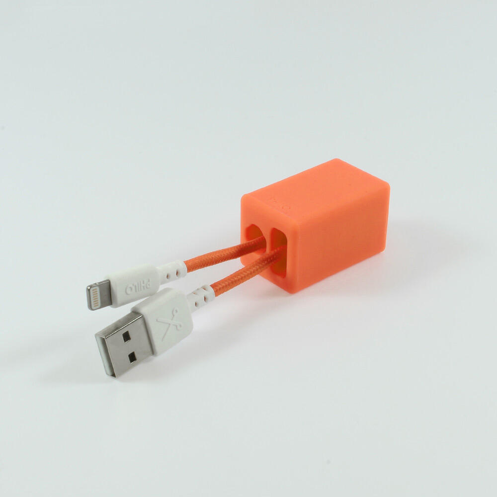 Cabo Philo Keychain Lightning Cable 20cm laranja 4/6