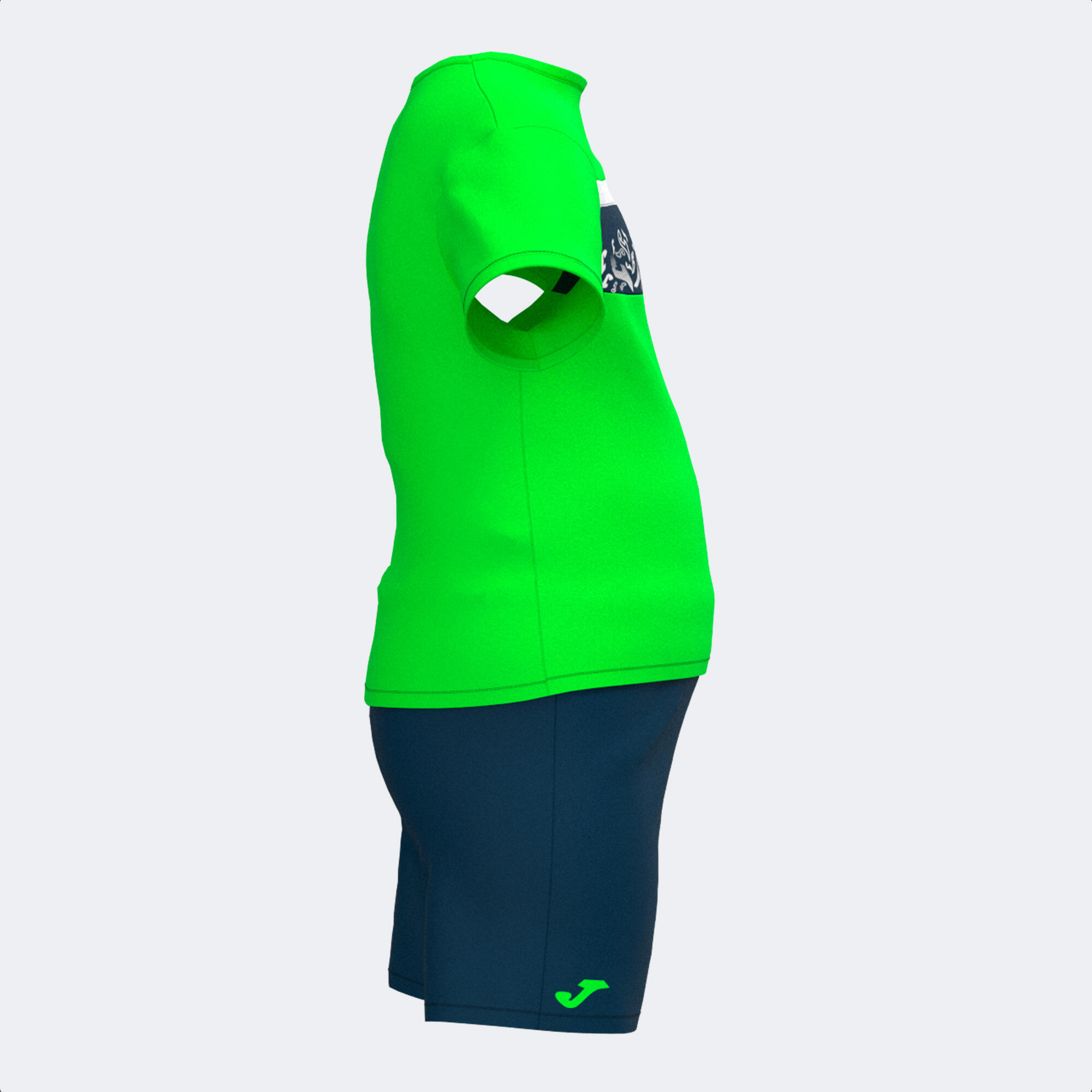 Set Fútbol Hombre Joma Cyclone Verde Flúor 2/4