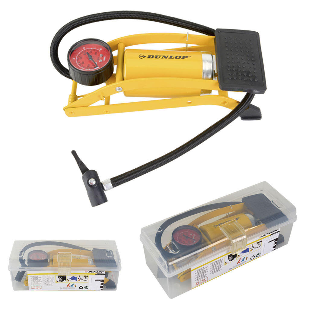 Dunlop foot pump with pressure gauge 8 bar 3/7