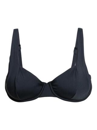 Top de bikini con aros copa D BEACH CLASSICS Negro Mujer