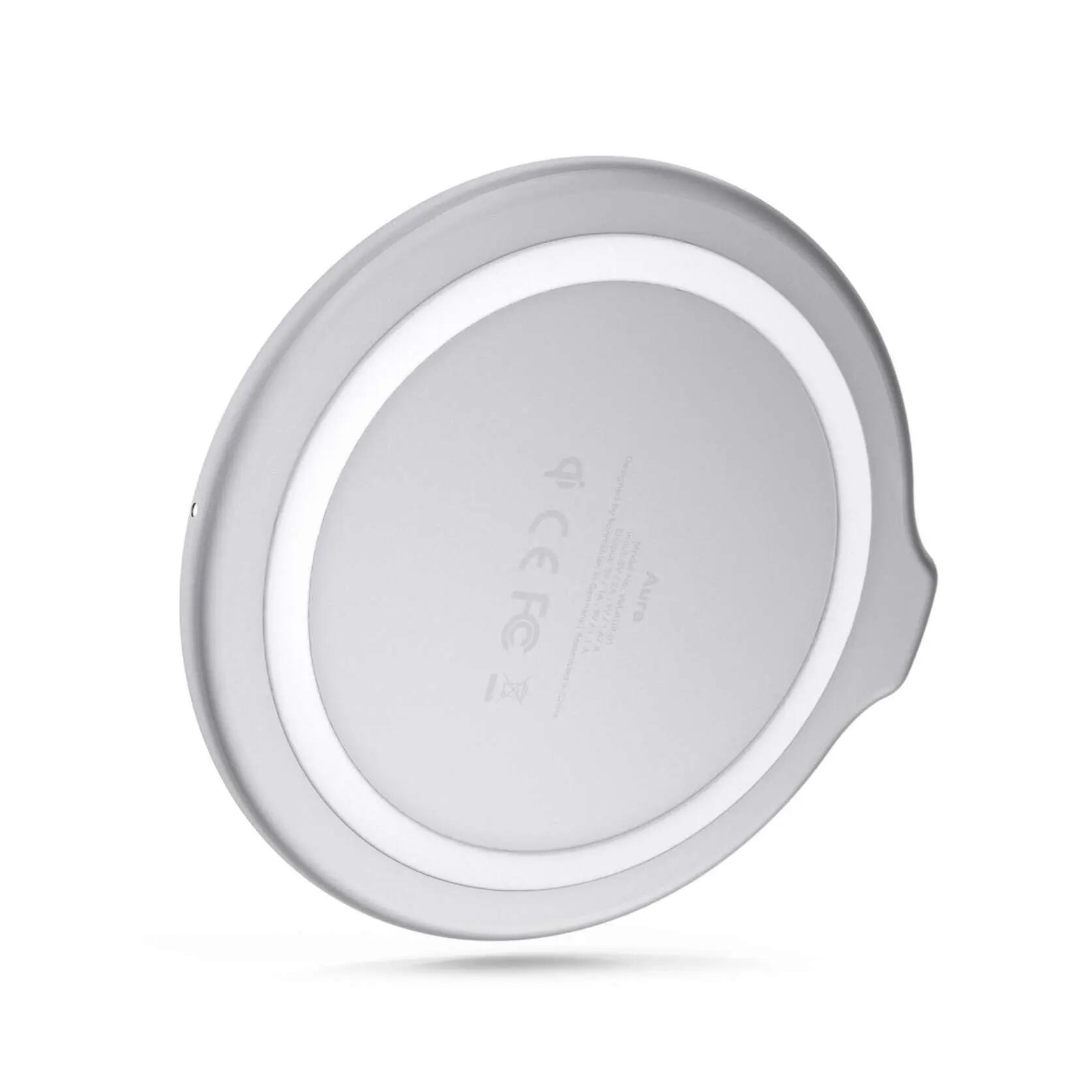 Carregador sem fios Qi - Aura Lite Acrylic Glass - prateado 6/9
