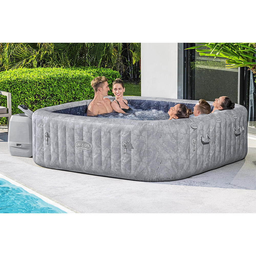 Lay-Z-Spa San Francisco Energy-Efficient  Smart HydroJet Pro Inflatable Hot Tub 3/7