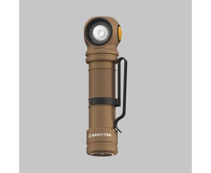 Multifunctionele Zaklamp, Armytek, Wizard C2 Pro, Magneet USB, Sand