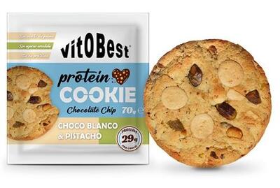 Protein Cookie 70 Gr Chocolate blanco - Pistacho