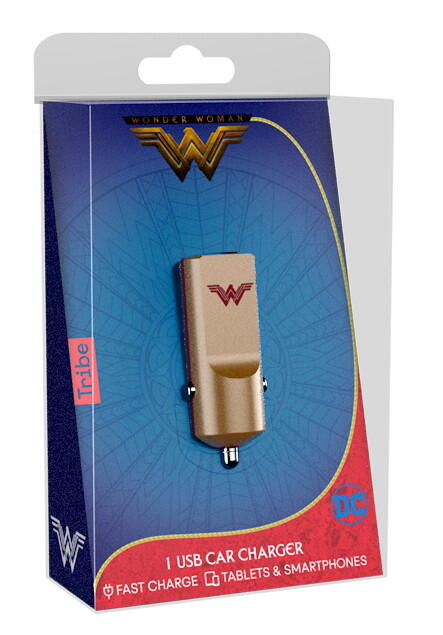Carregador Tribe Buddy Car Charger 2.4A DC Comics wonder woman 3/3