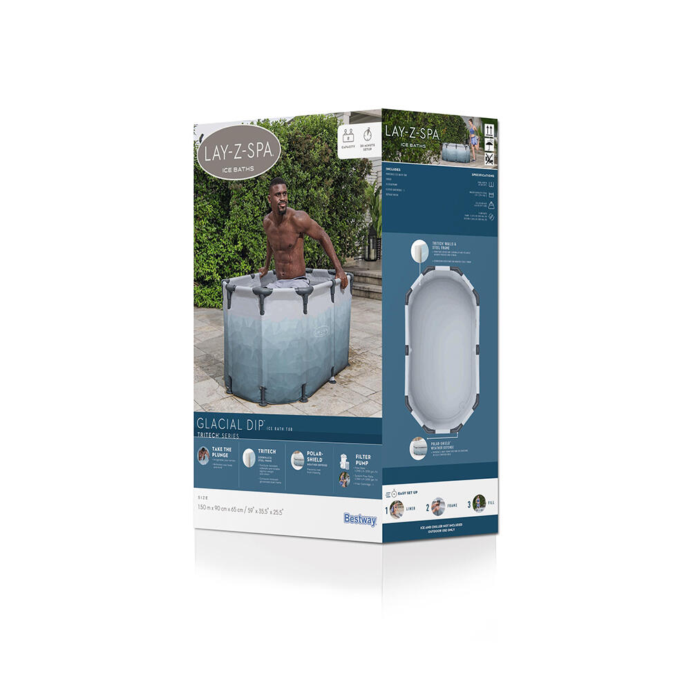 Lay-Z-Spa Bassin pour bain de glace de r écupération Glacial Dip 2 personnes 5/7