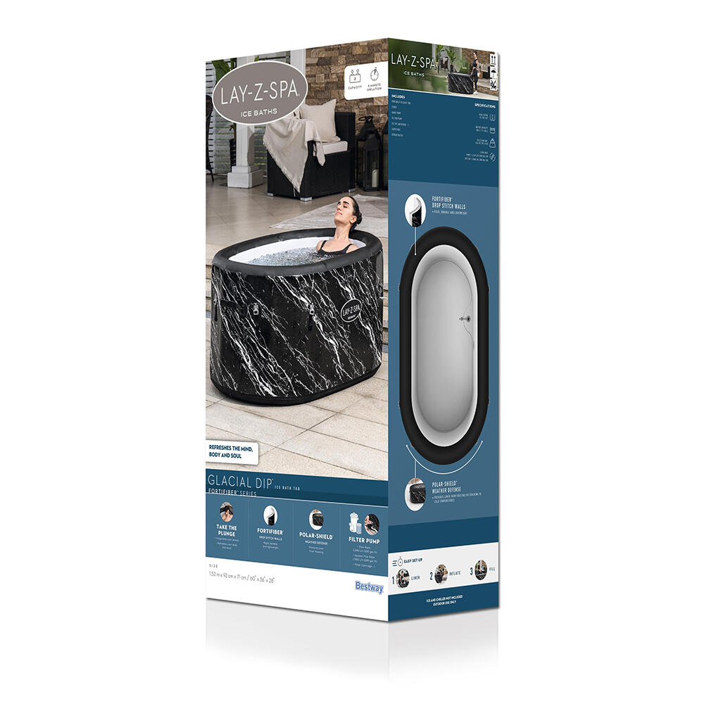 LAY-Z-SPA Eisbad Glacial Dip für  2 Pers onen 4/7