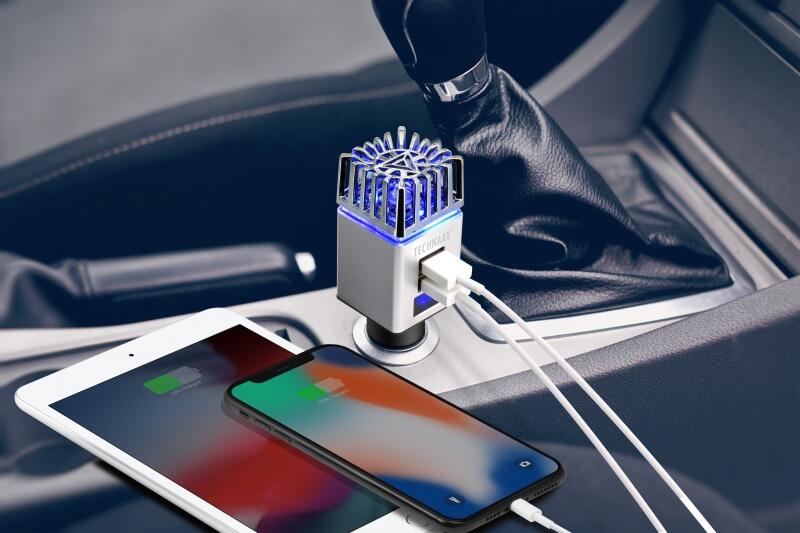 Carregador Technaxx Car Air Purifier for cigarette lighter 2x USB 6/6