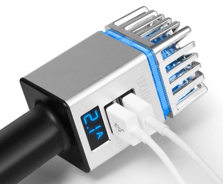Carregador Technaxx Car Air Purifier for cigarette lighter 2x USB 3/6
