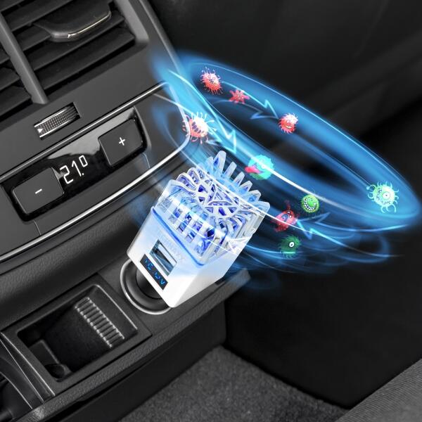 Carregador Technaxx Car Air Purifier for cigarette lighter 2x USB 5/6