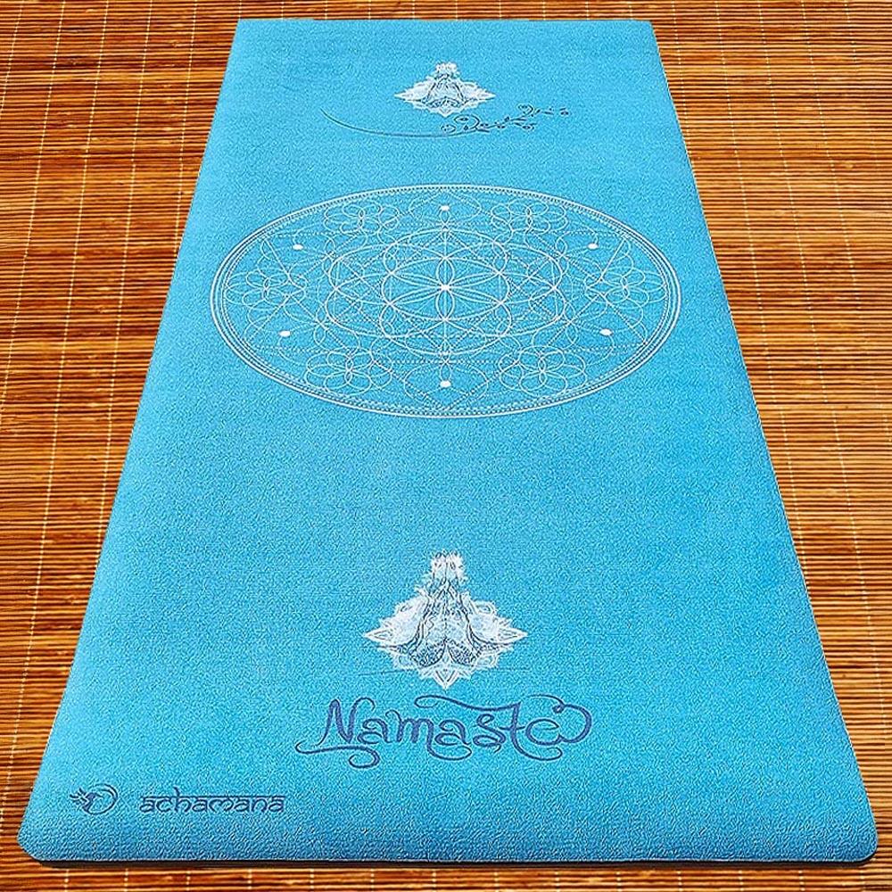 Yogamat, nieuw concept 6mmx68cmx1,83m- Namasté Turquoise 6/6