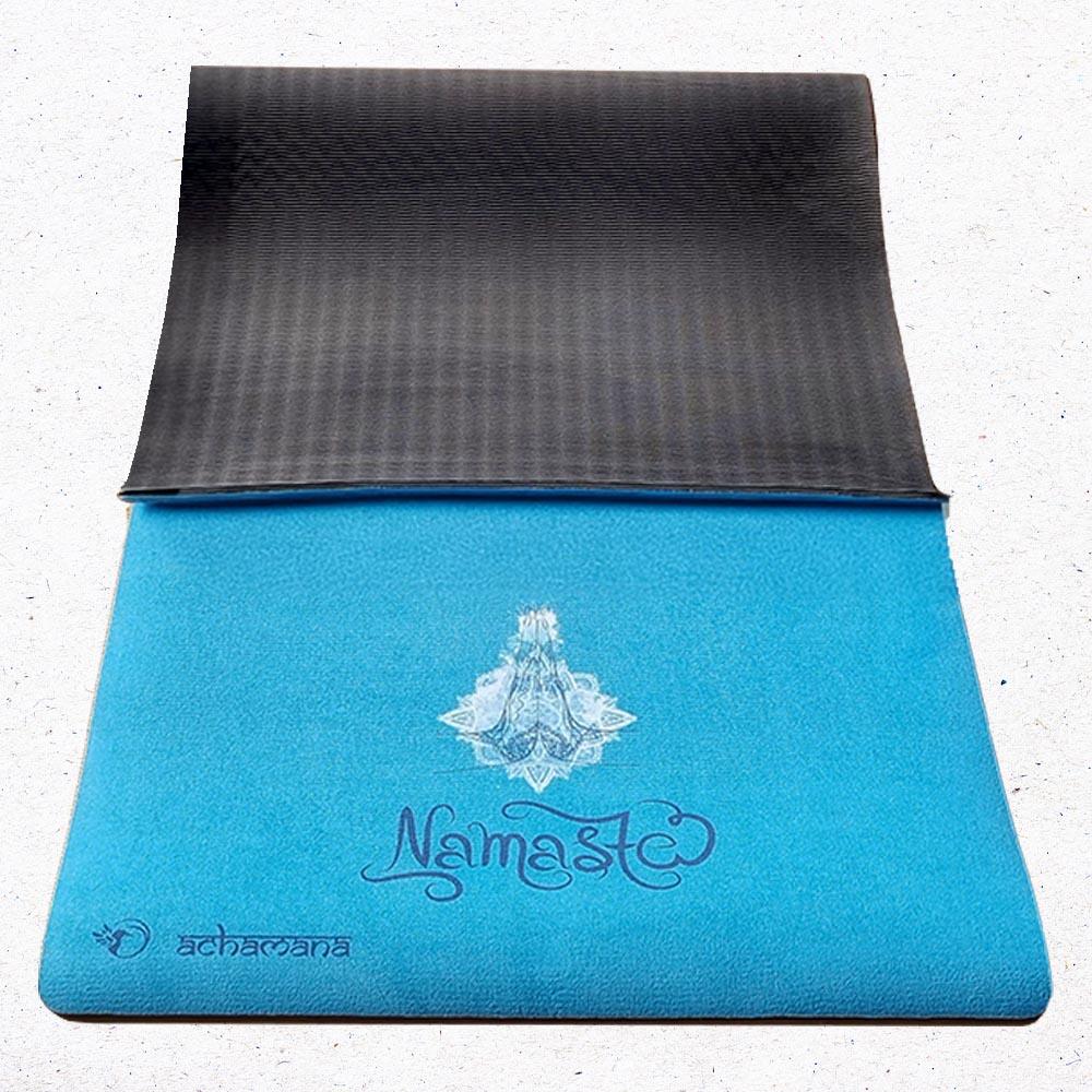 Tapis de yoga nouvelle génération 3 plis, 6mmx68cmx1,83m - Namasté Turquoise 5/7