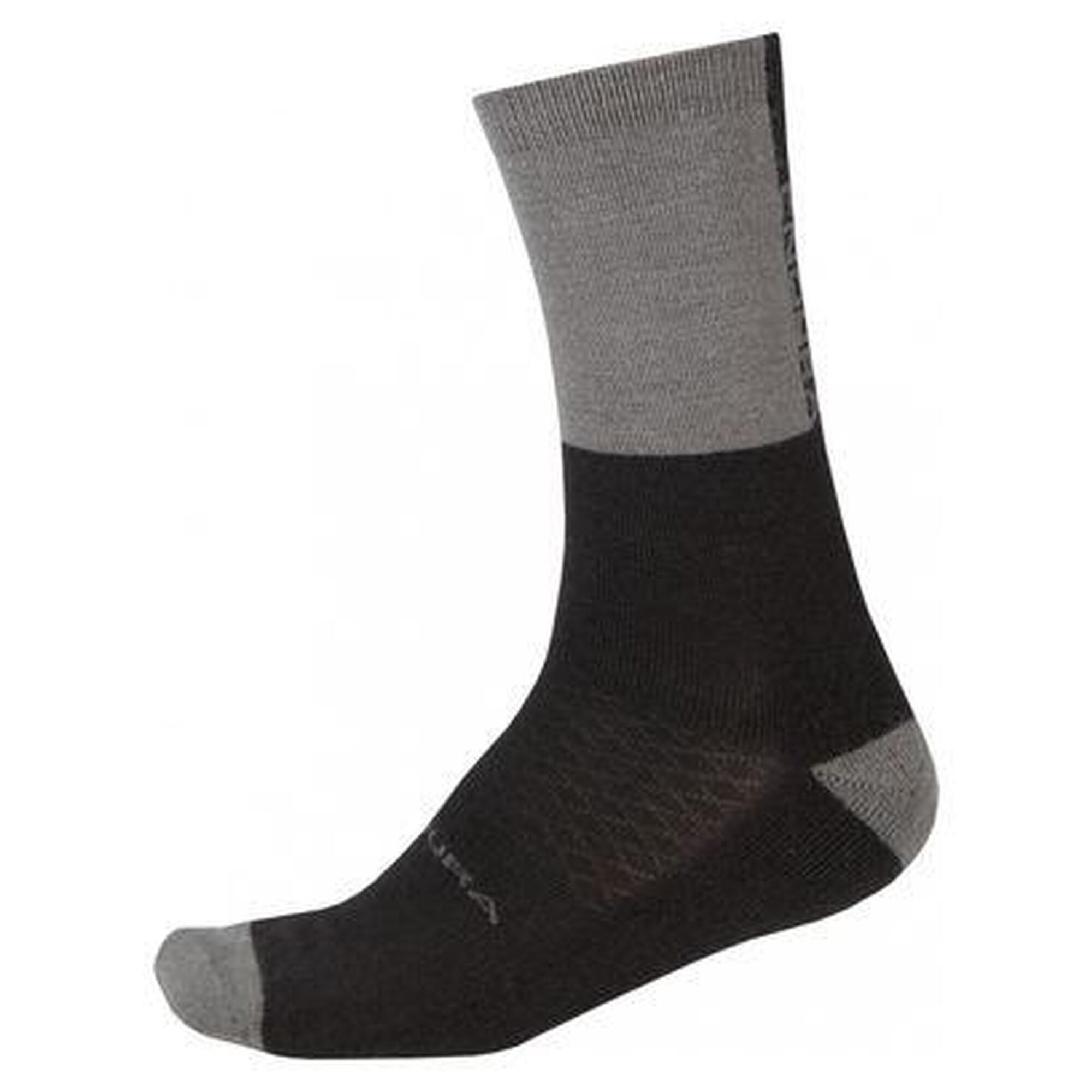 Endura - Chaussettes Hiver Endura Baabaa Merino Noir - Chaussettes - Gris|noir - 38 S - Decathlon