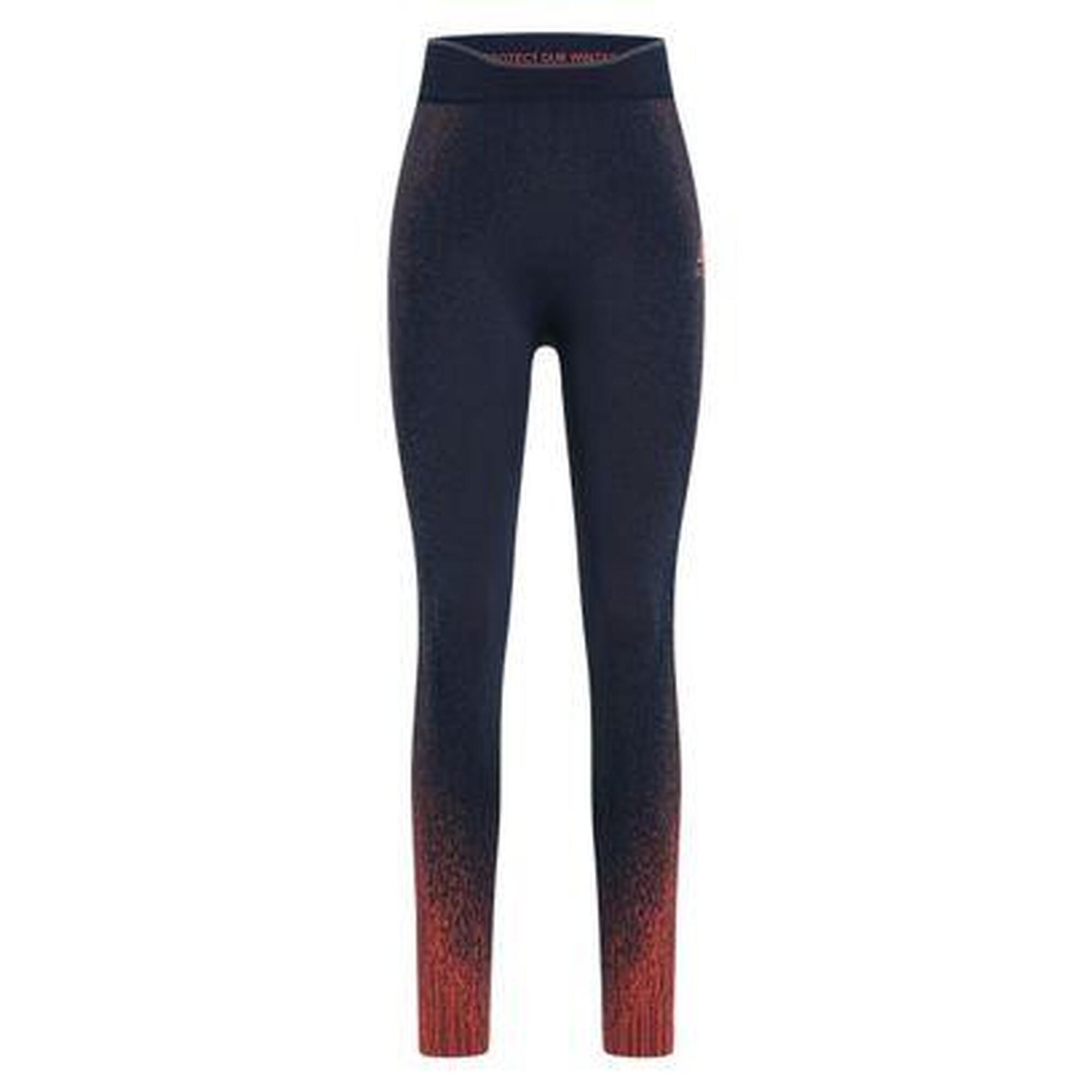 Odlo - Collant Long Femme Odlo Blackcomb Bleu - Sous Vêtement Bas - Bleu|marron|orange - 36 Xs - Decathlon