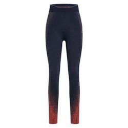 Collant long femme ODLO Blackcomb bleu sans coutures