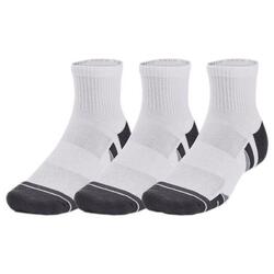 3 Paires de Chaussettes mi-hautes Under Armour Performance Blanc Unisexe