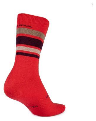 Meias às riscas Endura BaaBaa Merino 2/6