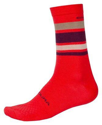 Endura Baabaa Stripe Merino-Socken - Rot