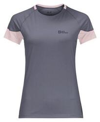 T-Shirt Jack Wolfskin Narrows Gris Femme