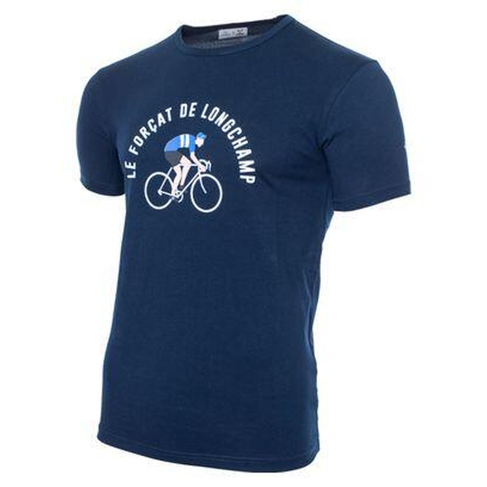 T-Shirt LeBram x Sports d'Époque Forçat de Longchamp Bleu Foncé