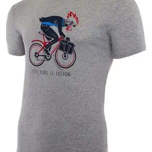 T-Shirt Short Sleeve LeBram X Sport d'Epoque T Head in the handlebar Grey