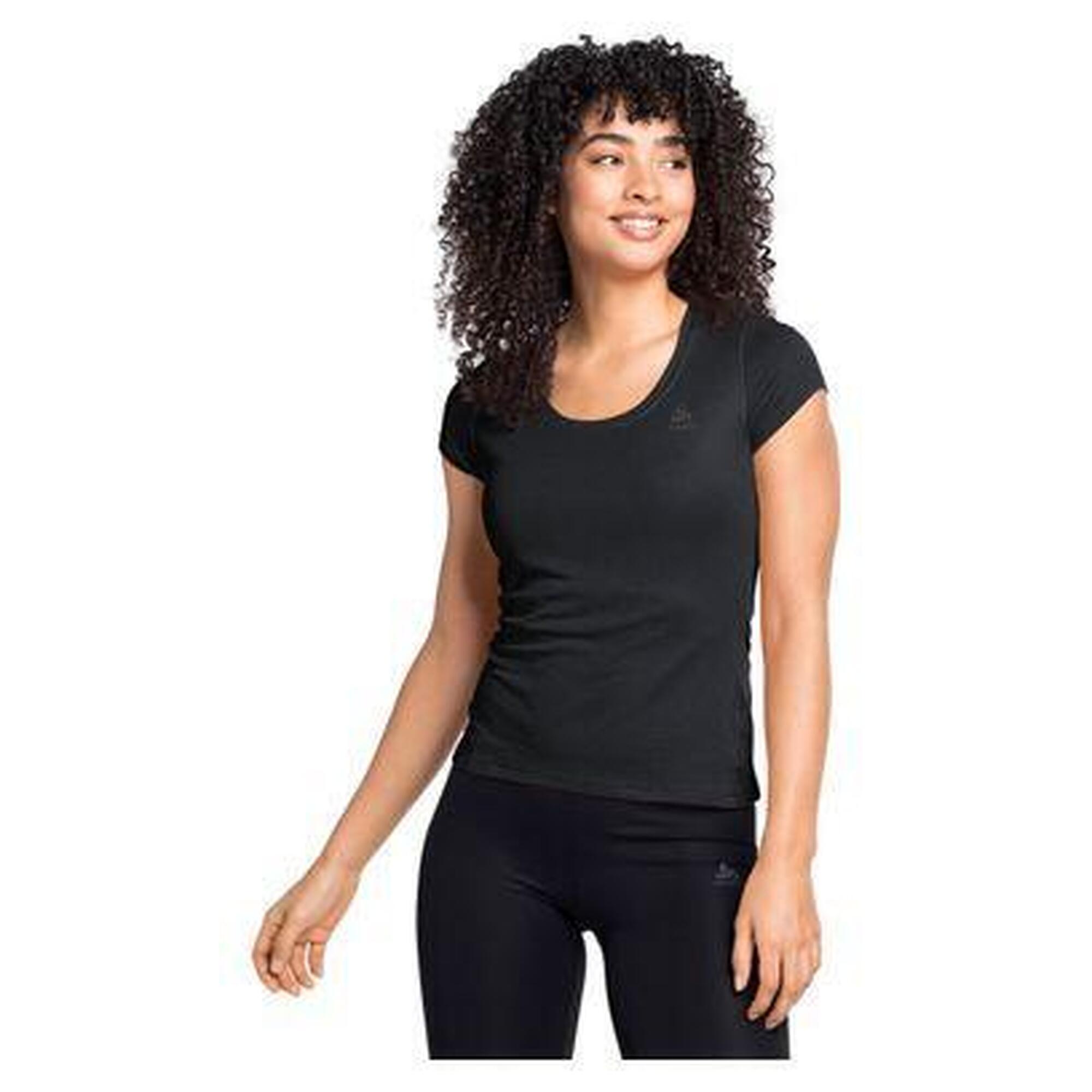 Odlo - Tee-shirt Manches Courtes Odlo Active F-dry Light Eco Noir Femme - T-shirt Manches Courtes - Noir - 36 Xs - Decathlon