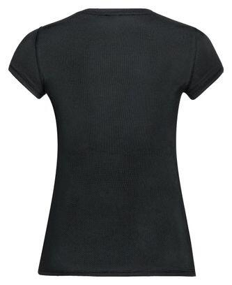Chemise Technique Odlo Femme, Manches Courtes, Noir, Taille XL, Couche De Base