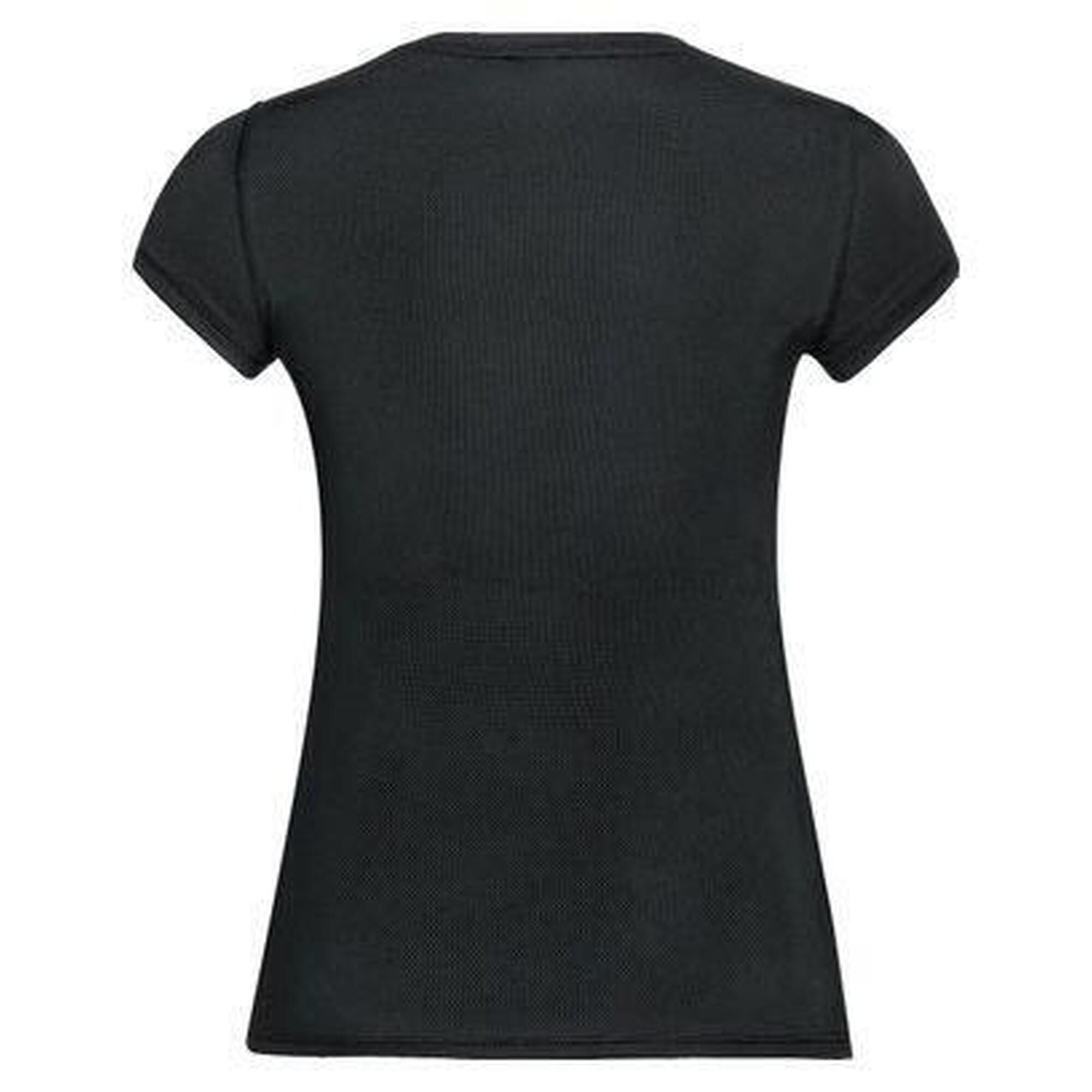 Tee-shirt Manches Courtes Odlo Active F-Dry Light Eco Noir Femme