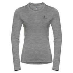 Tee-shirt Manches Longues Odlo Merino 200 Gris Femme