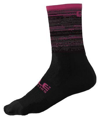 Chaussettes Unisexe Alé Q-Skin Scanner Noir/Rose