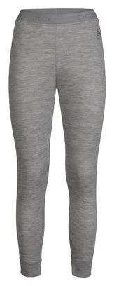 ODLO Lange Damen Sporthose Odlo Merino 200 Grau