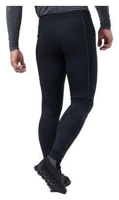 Lange Tights Odlo Zeroweight Warm Reflective Schwarz 4/5