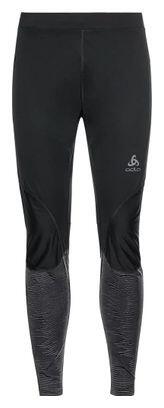 Lange Tights Odlo Zeroweight Warm Reflective Schwarz