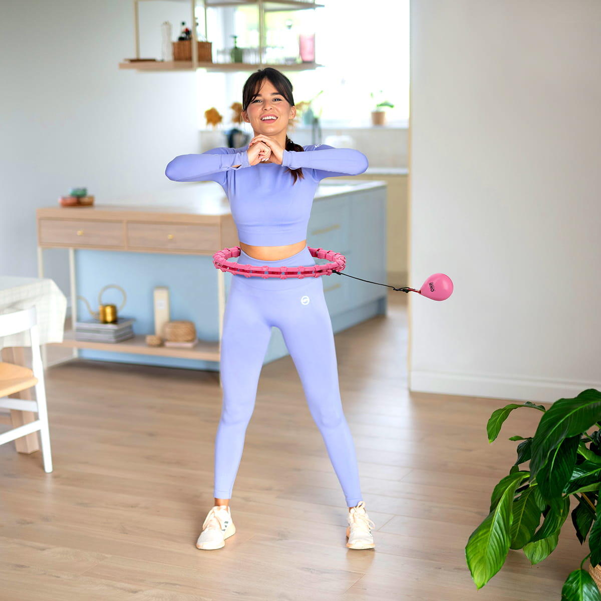 Hula Hop met tabs en gewichten OHA02 One Fitness 3/7