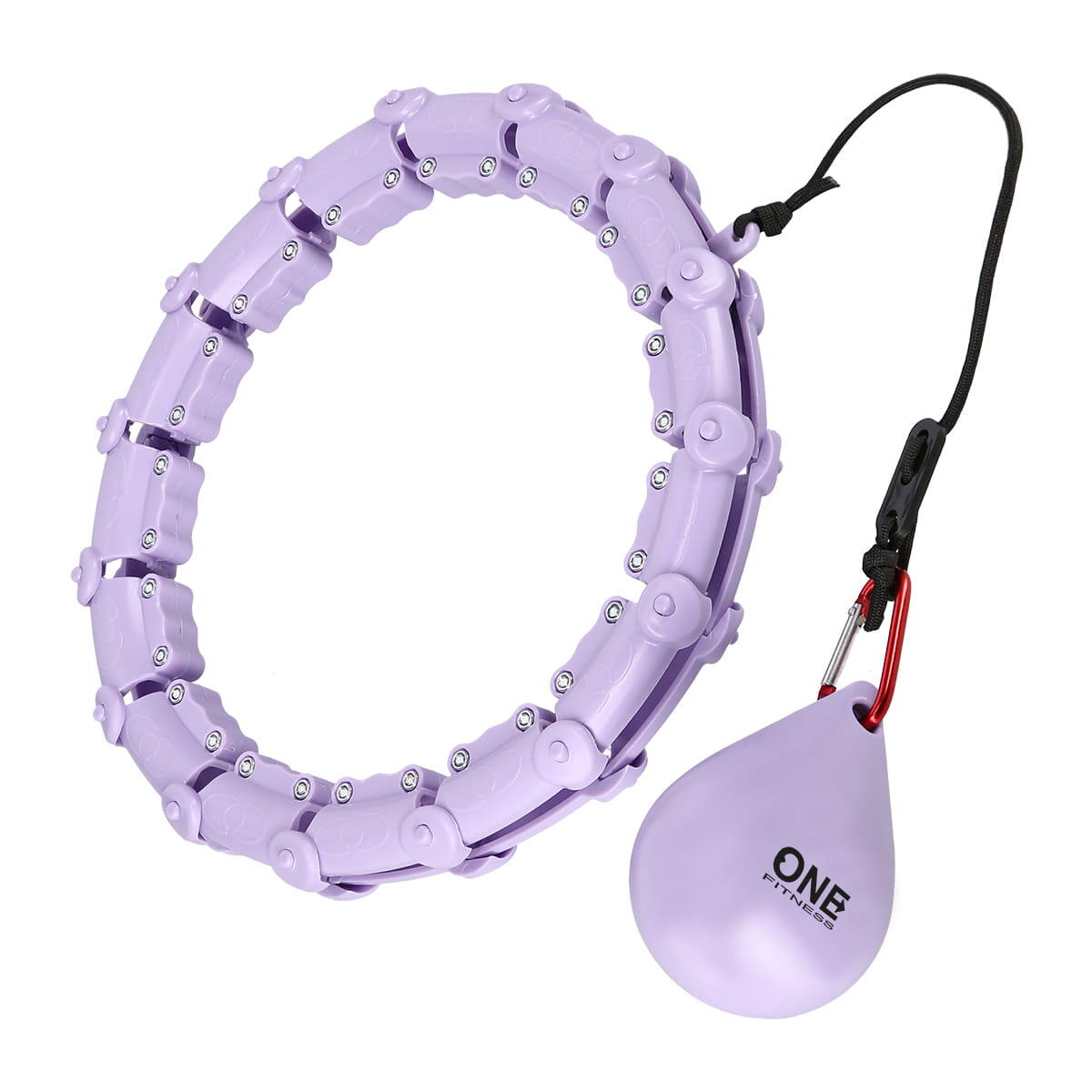 Zestaw hula hop OHA02 z wypustkami i obciążnikiem One Fitness + pas BR160 7/7