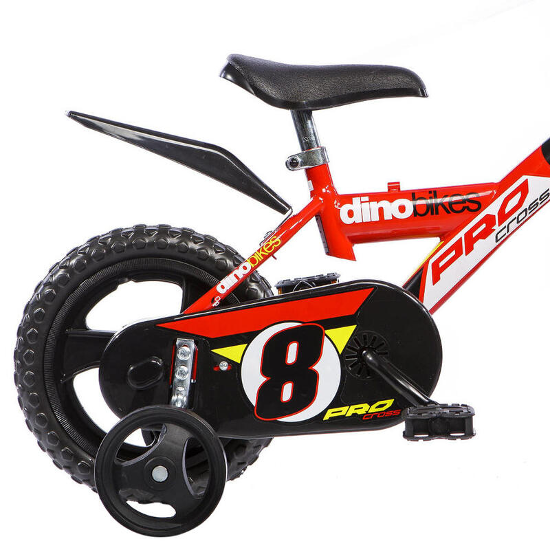 Bicicleta pentru copii Pro Cross DB-123GLN-06 Dino Bikes, 12 inch, culoare rosu