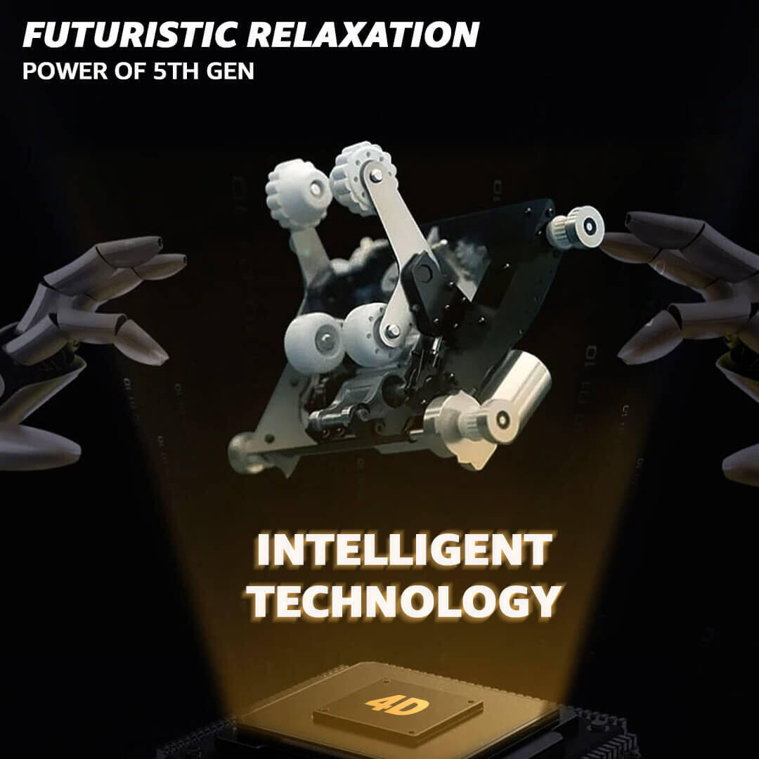 PowerMax Fitness Indulge Full Body, Zero Gravity Massage Chair (Free Installation & Demo) for Home Stress & Pain Relief with 4D Plus intelligent technology, Dedicated Foot & Calf Massage (Model: PMC-4900) -  5